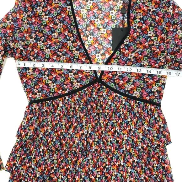 The Kooples Short Multicolor Pleated Dress 0 - Picture 4 of 10